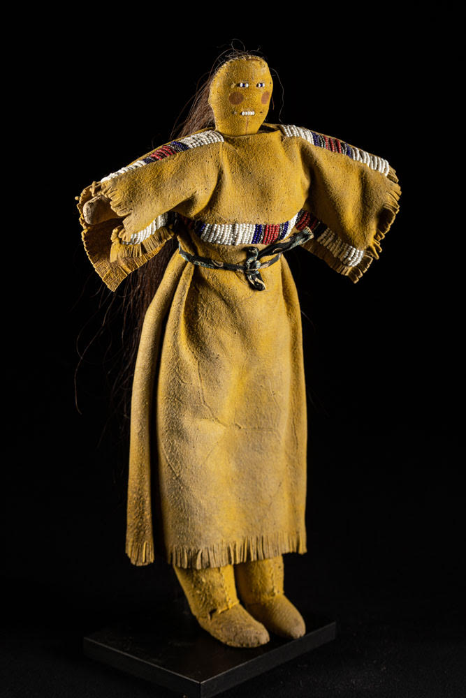 Lakota female doll collected by Amos H Gottschall